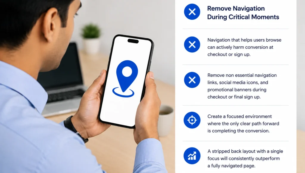 Remove Navigation During Critical Moments