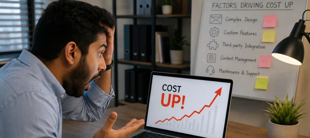 What Actually Drives Custom Website Development Cost Up