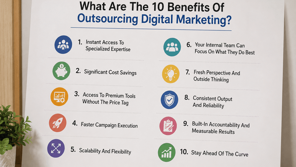 What Are The 10 Benefits Of Outsourcing Digital Marketing