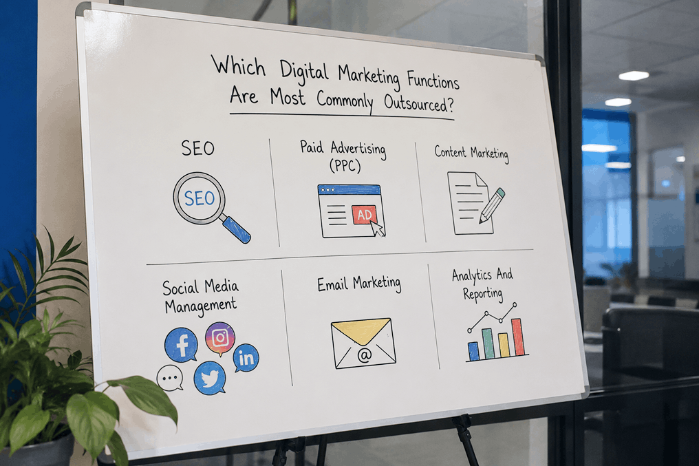 Which Digital Marketing Functions Are Most Commonly Outsourced