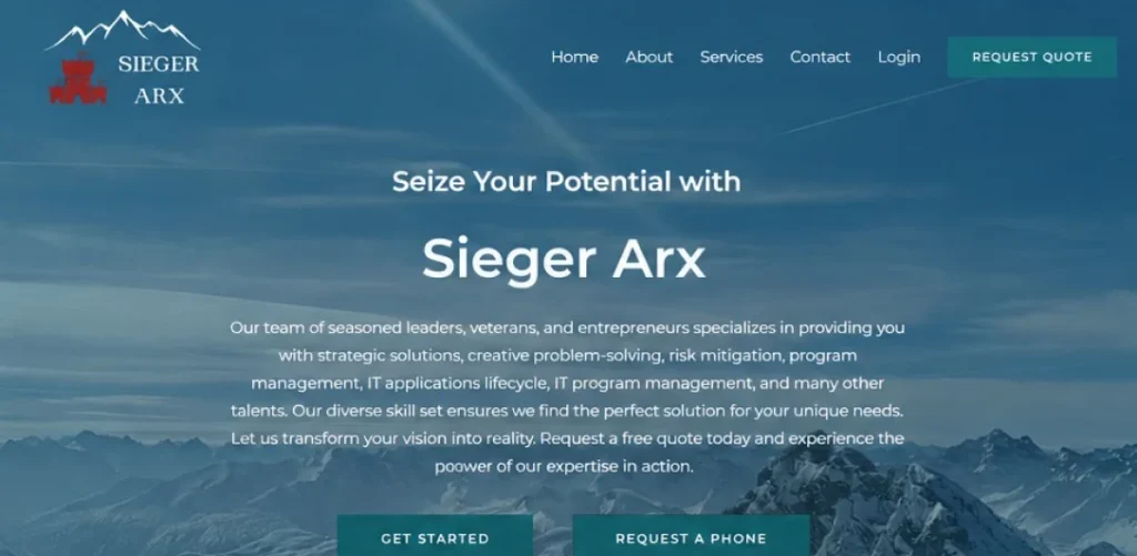 SiegerArx mobile mackup